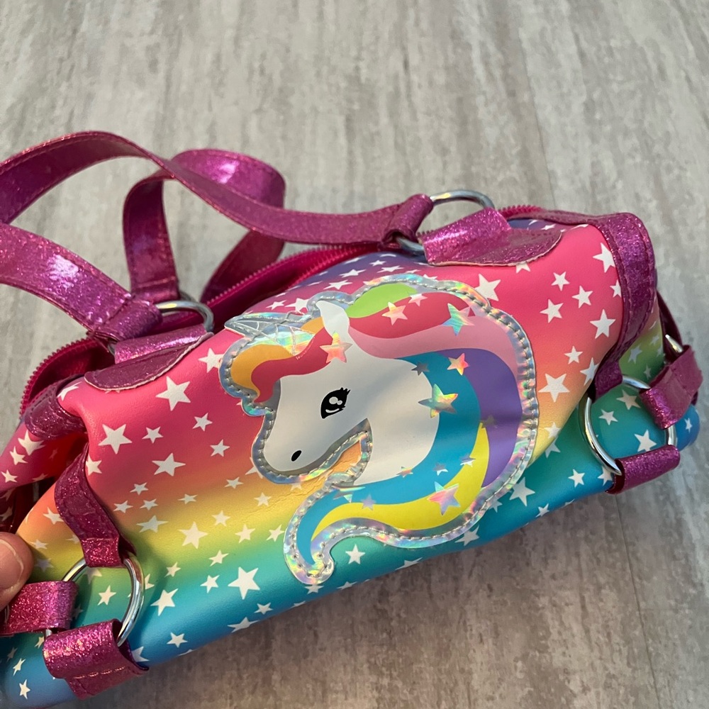 2 / $12 - Girls rainbow unicorn print purse